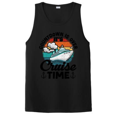 Vintage Retro Countdown Is Over Its Cruise Time Cool Gift PosiCharge Competitor Tank