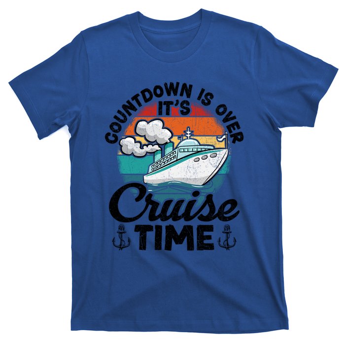 Vintage Retro Countdown Is Over Its Cruise Time Cool Gift T-Shirt