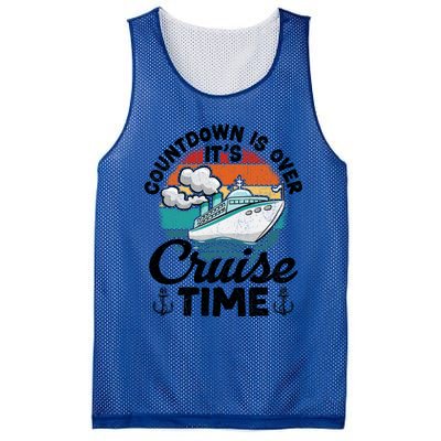 Vintage Retro Countdown Is Over Its Cruise Time Cool Gift Mesh Reversible Basketball Jersey Tank