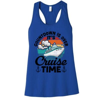 Vintage Retro Countdown Is Over Its Cruise Time Cool Gift Women's Racerback Tank