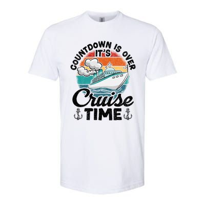 Vintage Retro Countdown Is Over Its Cruise Time Cool Gift Softstyle CVC T-Shirt