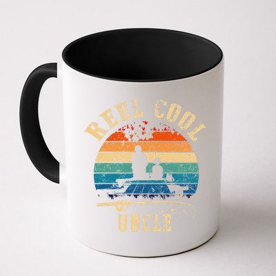 Vintage Reel Cool Uncle Fish Fishing Father's Day Mug