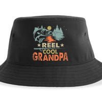 Vintage Reel Cool Grandpa Fishing Lover Gift For Dad Sustainable Bucket Hat