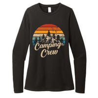 Vintage Retro Camping Crew Family Friends Matching Womens CVC Long Sleeve Shirt