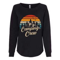 Vintage Retro Camping Crew Family Friends Matching Womens California Wash Sweatshirt