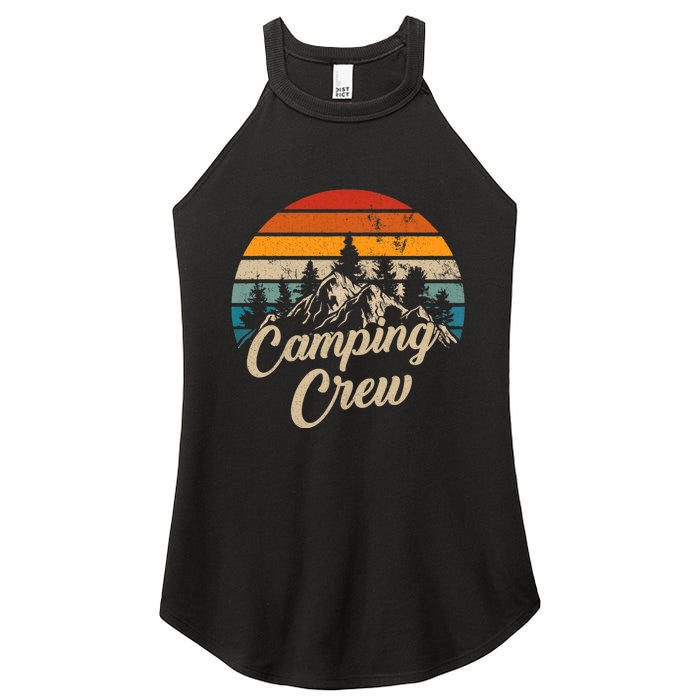 Vintage Retro Camping Crew Family Friends Matching Women's Perfect Tri Rocker Tank