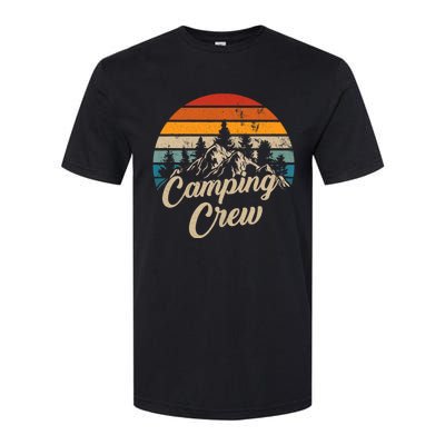 Vintage Retro Camping Crew Family Friends Matching Softstyle® CVC T-Shirt