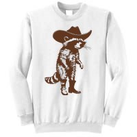 Vintage Raccoon Cowboy Cowgirl Trash Panda Western Country Sweatshirt