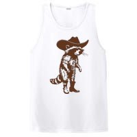 Vintage Raccoon Cowboy Cowgirl Trash Panda Western Country PosiCharge Competitor Tank