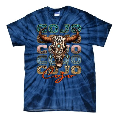 Vintage Rodeo Cojo Western Deserts Bullskull Cowhide Cojo Tie-Dye T-Shirt