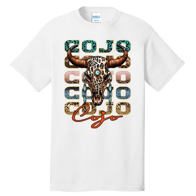 Vintage Rodeo Cojo Western Deserts Bullskull Cowhide Cojo Tall T-Shirt