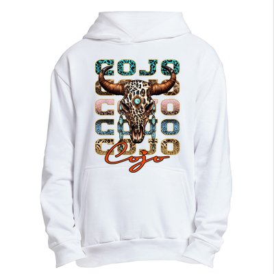 Vintage Rodeo Cojo Western Deserts Bullskull Cowhide Cojo Urban Pullover Hoodie