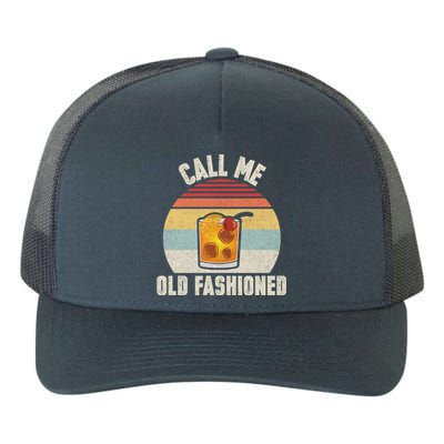 Vintage Retro Cocktail Call Me Old Fashioned Bartender Gift Yupoong Adult 5-Panel Trucker Hat