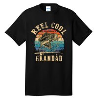 Vintage Reel Cool Grandad Fish Fishing dad Tall T-Shirt