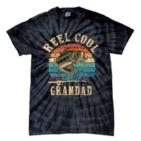 Vintage Reel Cool Grandad Fish Fishing dad Tie-Dye T-Shirt