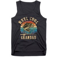 Vintage Reel Cool Grandad Fish Fishing dad Tank Top