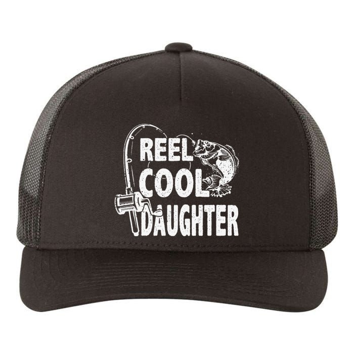 Vintage Reel Cool Daughter Birthday Fishing Yupoong Adult 5-Panel Trucker Hat