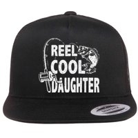 Vintage Reel Cool Daughter Birthday Fishing Flat Bill Trucker Hat