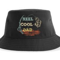 Vintage Reel Cool Dad Fisherman FatherS Day Fishing Lover Sustainable Bucket Hat