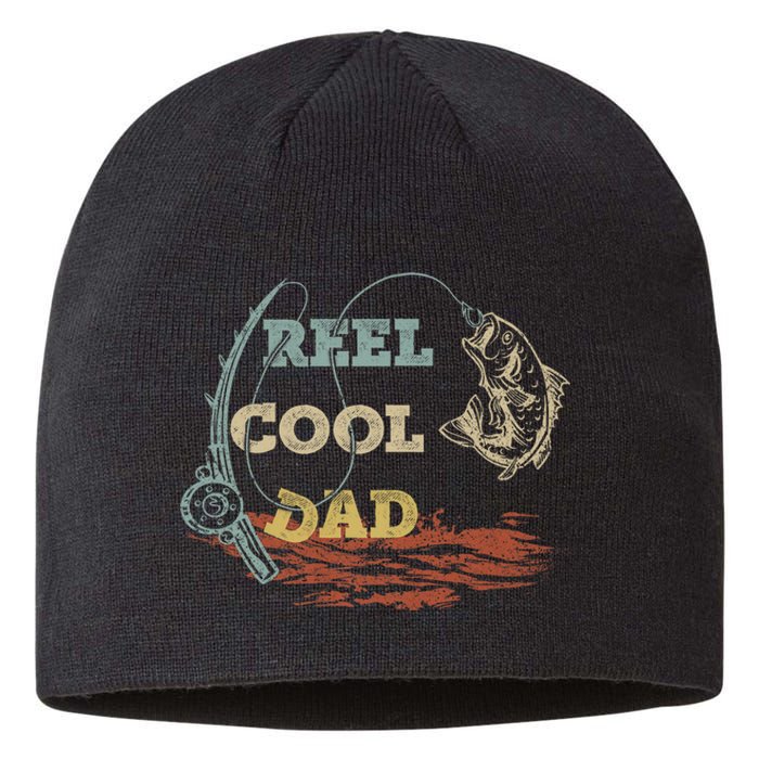 Vintage Reel Cool Dad Fisherman FatherS Day Fishing Lover Sustainable Beanie