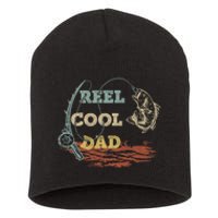 Vintage Reel Cool Dad Fisherman FatherS Day Fishing Lover Short Acrylic Beanie