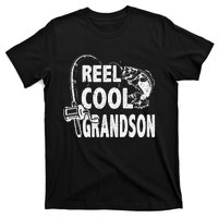 Vintage Reel Cool Grandson Birthday Fishing T-Shirt