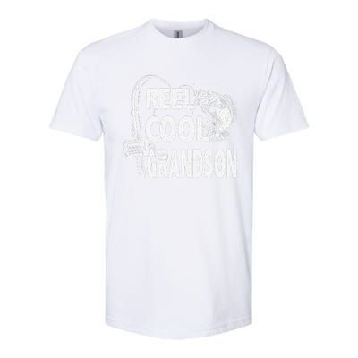 Vintage Reel Cool Grandson Birthday Fishing Softstyle CVC T-Shirt