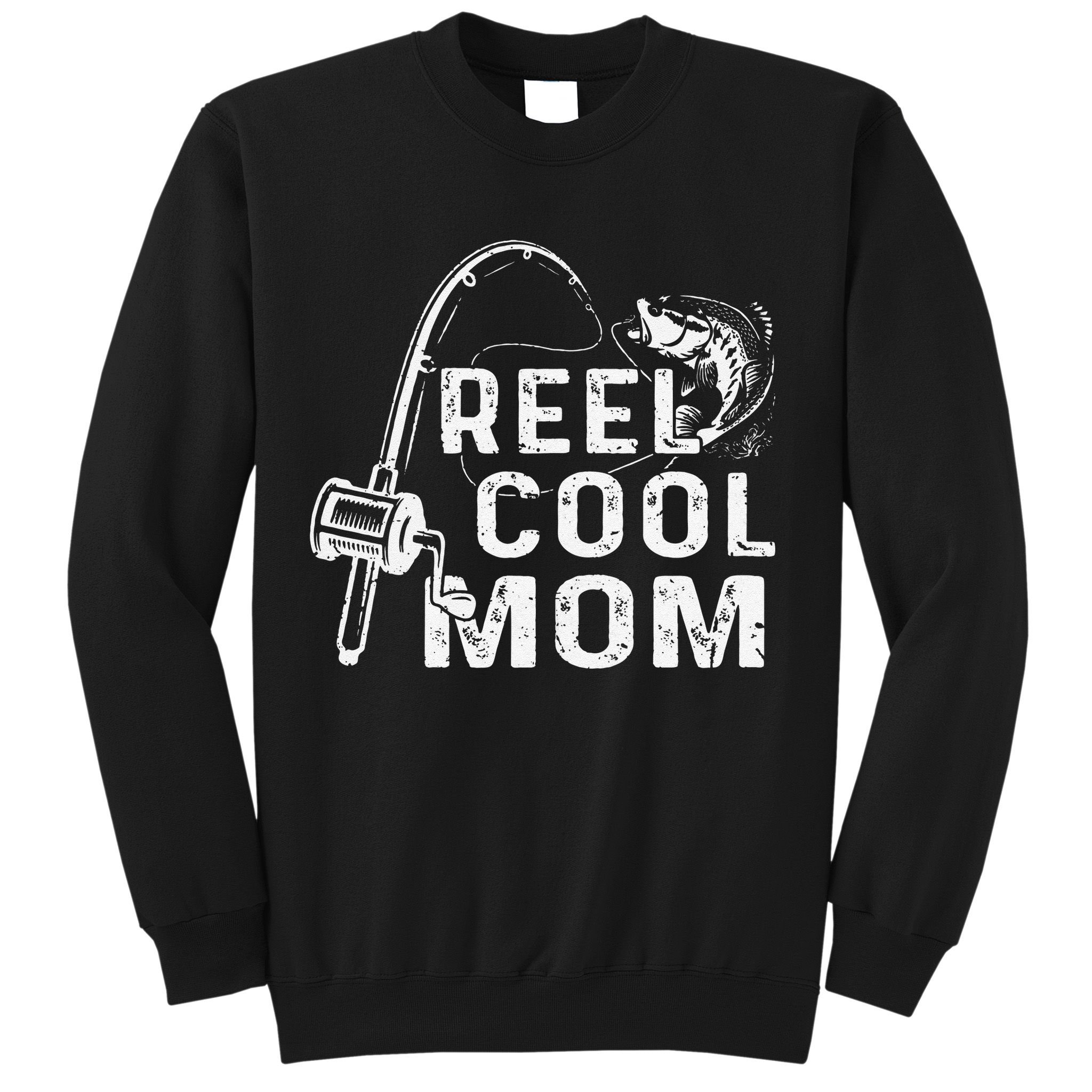 Vintage Reel Cool Mom Fishing Mom Grandma Mothers Day Sweatshirt