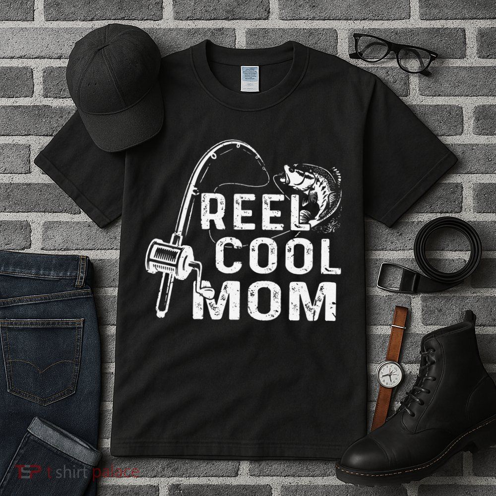 Vintage Reel Cool Mom Fishing Mom Grandma Mothers Day Tall T-Shirt