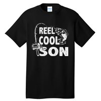 Vintage Reel Cool Son Birthday Fishing Gifts Tall T-Shirt