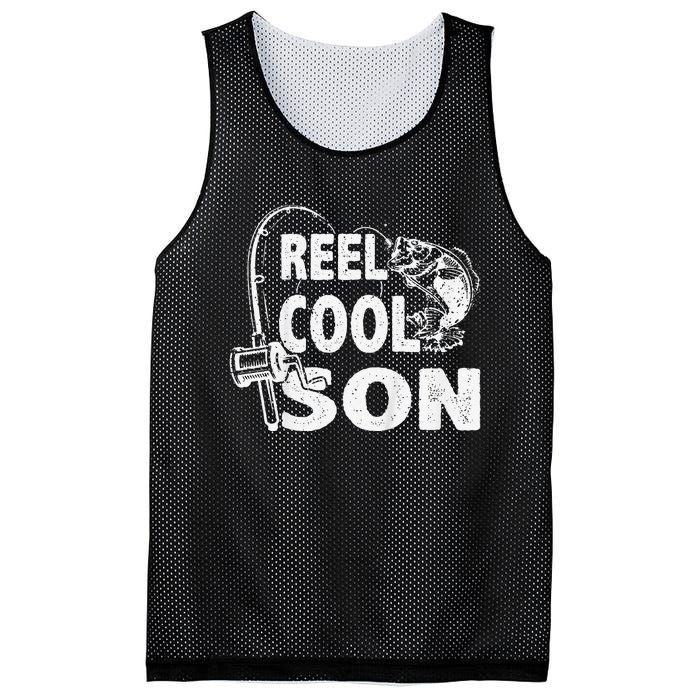 Vintage Reel Cool Son Birthday Fishing Gifts Mesh Reversible Basketball Jersey Tank