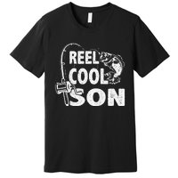 Vintage Reel Cool Son Birthday Fishing Gifts Premium T-Shirt