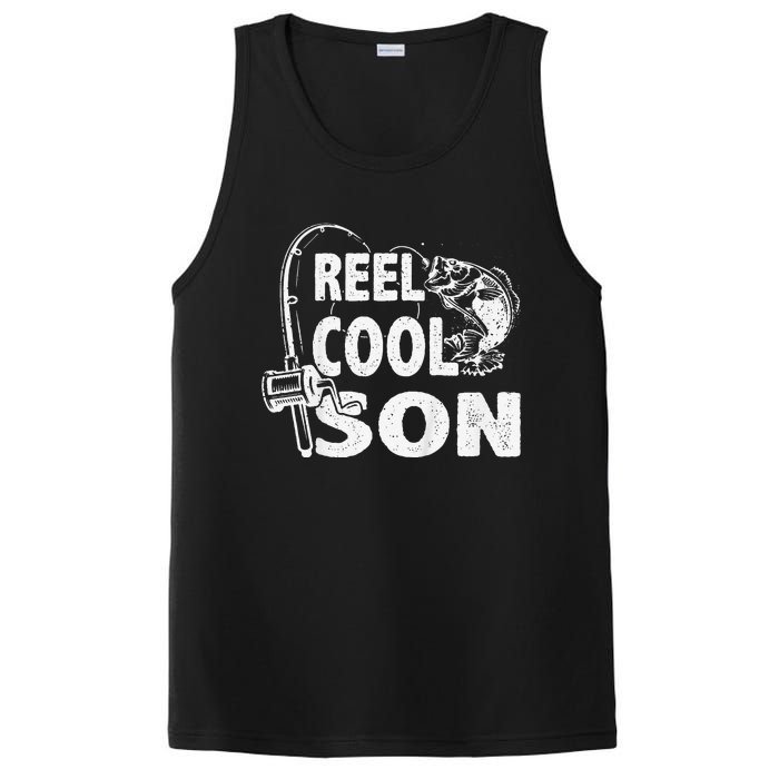 Vintage Reel Cool Son Birthday Fishing Gifts PosiCharge Competitor Tank