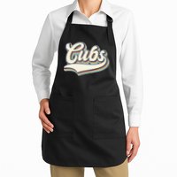 Vintage Retro Cubs Sports Logo Apron