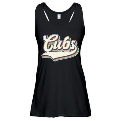 Vintage Retro Cubs Sports Logo Ladies Essential Flowy Tank