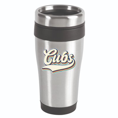 Vintage Retro Cubs Sports Logo 16oz Travel Tumbler