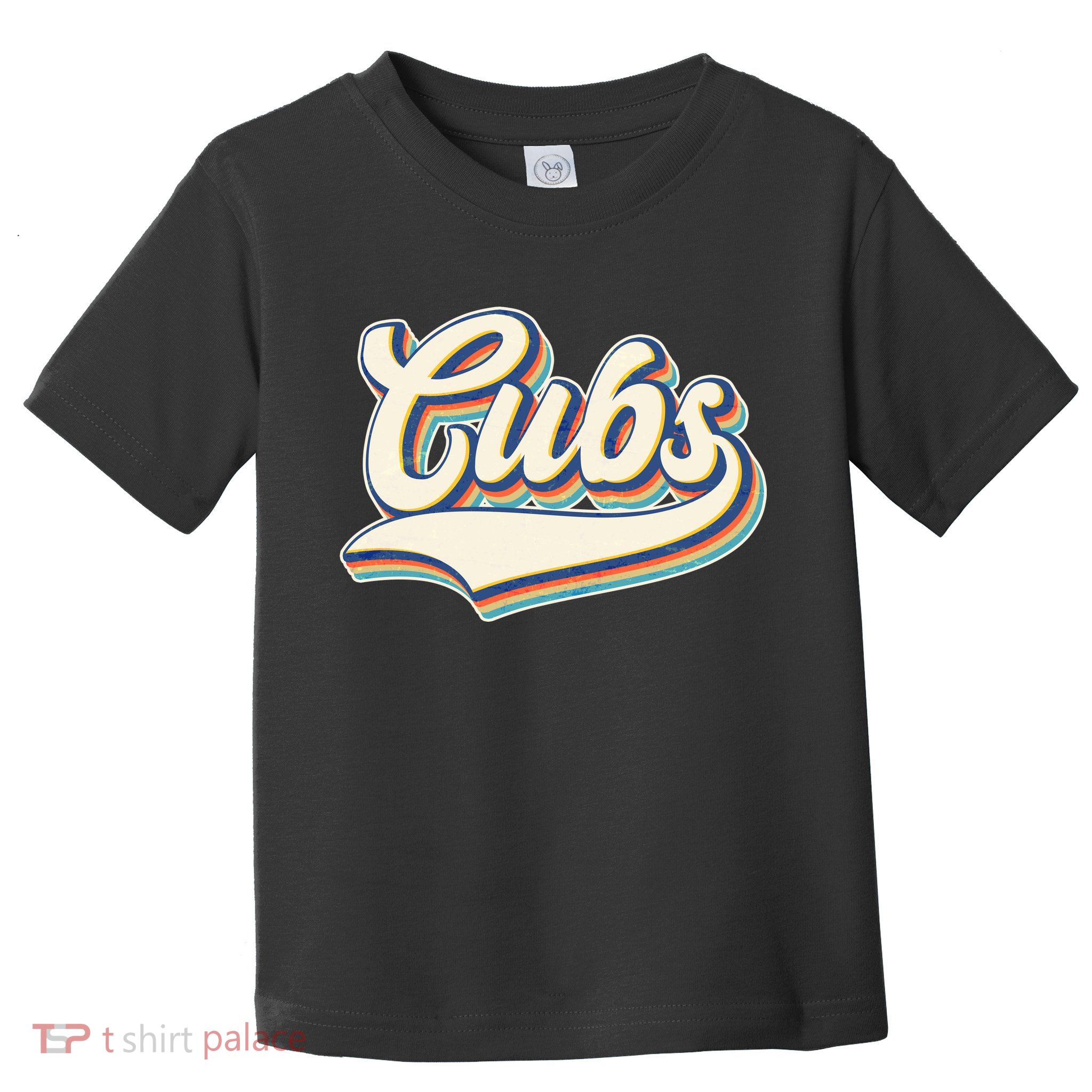 Vintage Retro Cubs Sports Logo Toddler T-Shirt