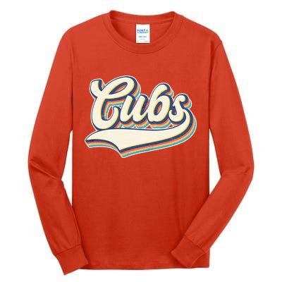 Vintage Retro Cubs Sports Logo Tall Long Sleeve T-Shirt