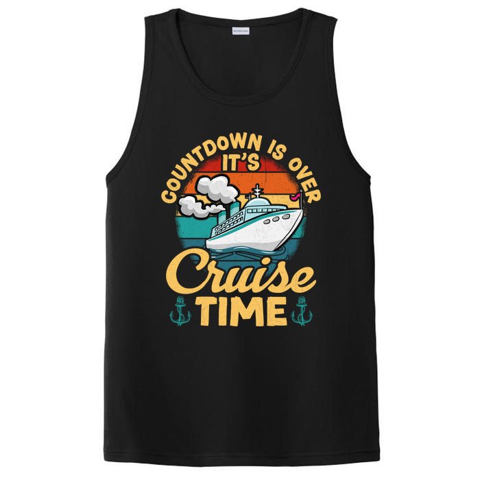 Vintage Retro Countdown Is Over ItS Cruise Time Cruising PosiCharge Competitor Tank