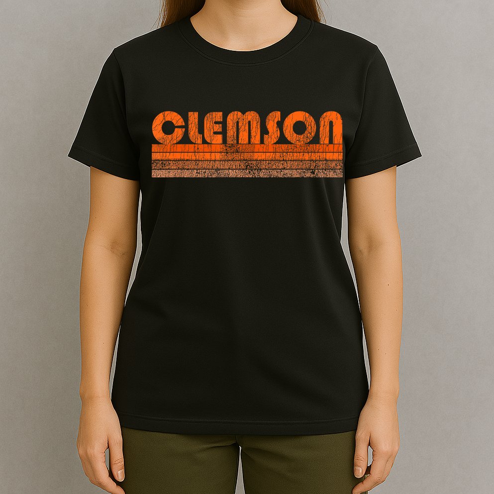 Vintage Retro Clemson Sc Souvenir T-Shirt