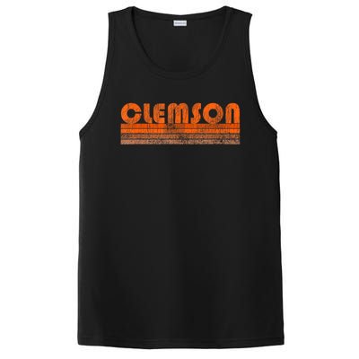 Vintage Retro Clemson Sc Souvenir PosiCharge Competitor Tank