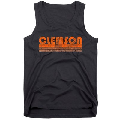 Vintage Retro Clemson Sc Souvenir Tank Top