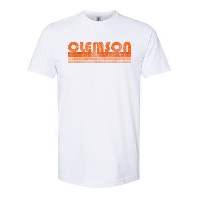 Vintage Retro Clemson Sc Souvenir Softstyle CVC T-Shirt