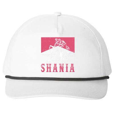 Vintage Retro Cowgirl Shania Snapback Five-Panel Rope Hat