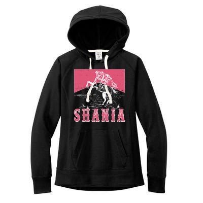 Vintage Retro Cowgirl Shania Women's Fleece Hoodie