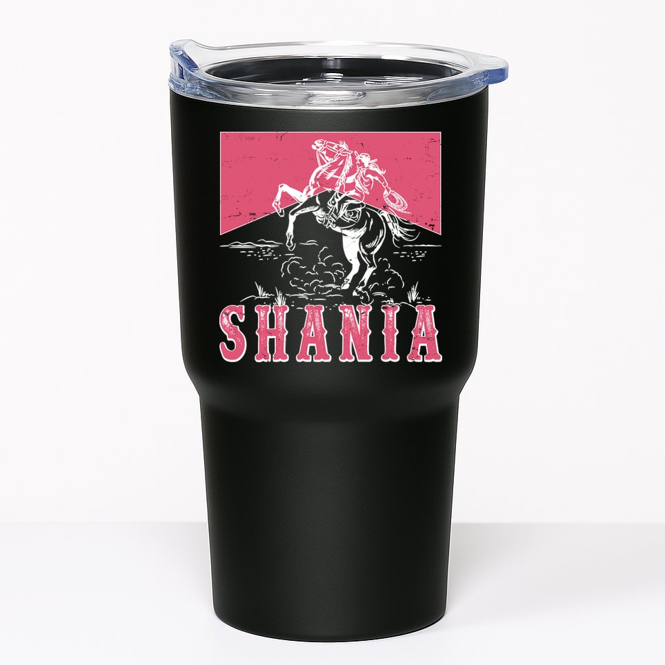Vintage Retro Cowgirl Shania Tumbler