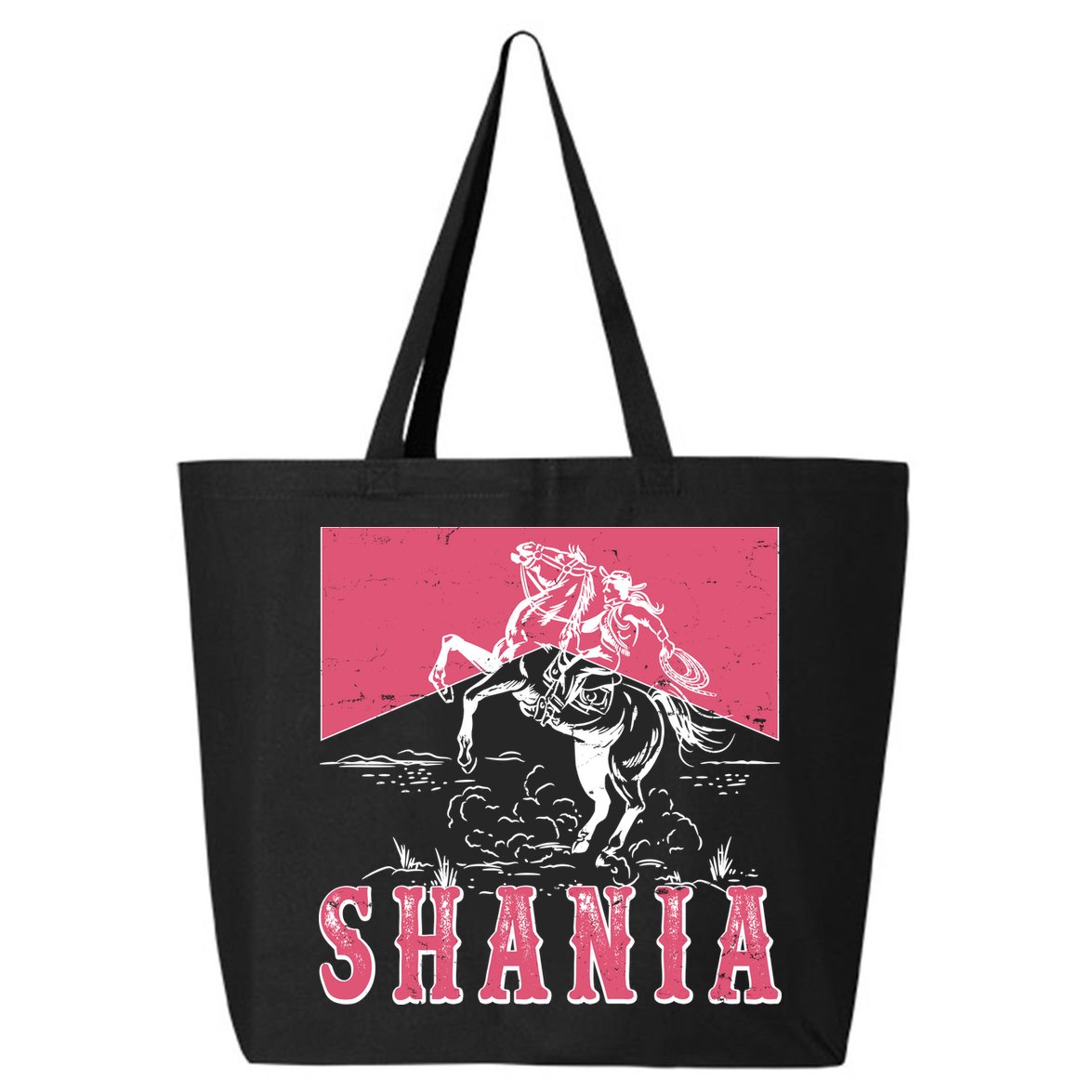 Vintage Retro Cowgirl Shania 25L Jumbo Tote