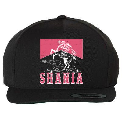 Vintage Retro Cowgirl Shania Wool Snapback Cap