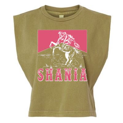 Vintage Retro Cowgirl Shania Garment-Dyed Women's Muscle Tee