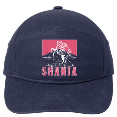 Vintage Retro Cowgirl Shania 7-Panel Snapback Hat